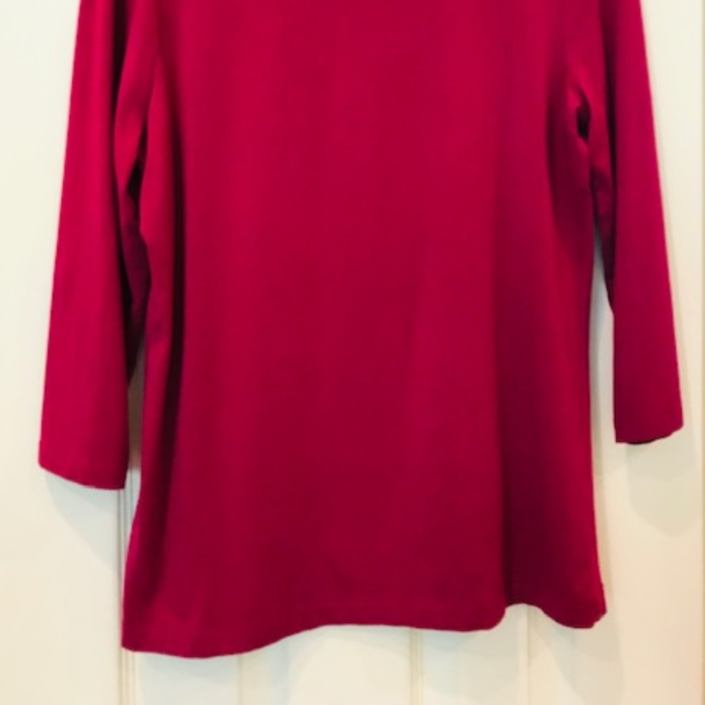 Dana Buchman Raspberry Top - Picture 4 of 7